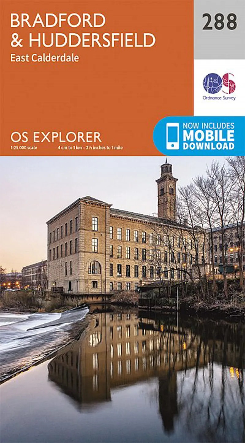 OS Explorer Map 288 - Bradford and Huddersfield